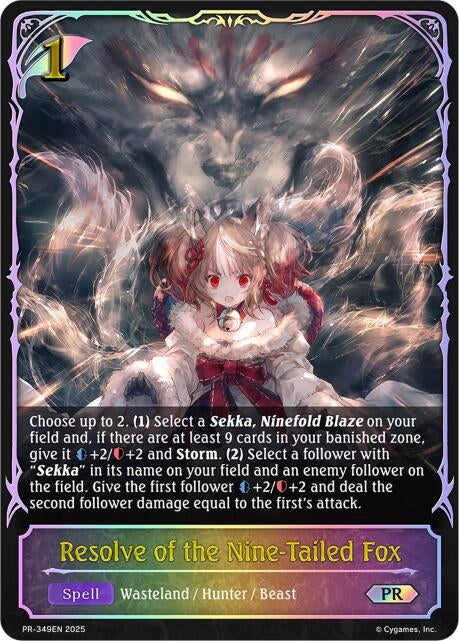 Image for Resolve of the Nine-Tailed Fox (PR-349EN) - Shadowverse: Evolve