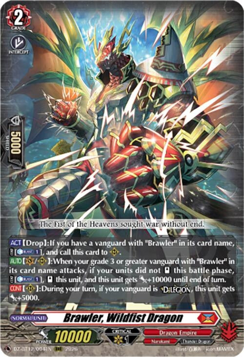 Image for Brawler, Wildfist Dragon (DZ-BT12/004EN) - Cardfight Vanguard