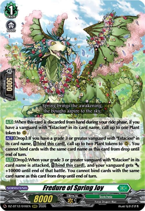 Image for Fredure of Spring Joy (DZ-BT12/016EN) - Cardfight Vanguard