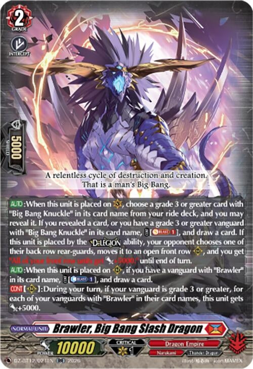 Image for Brawler, Big Bang Slash Dragon (DZ-BT12/021EN) - Cardfight Vanguard