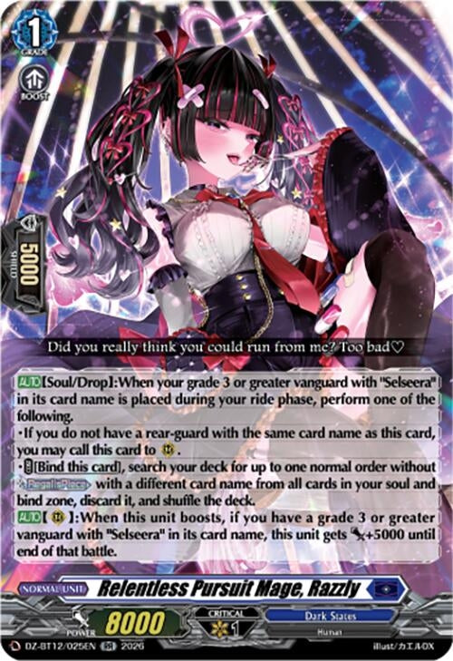 Image for Relentless Pursuit Mage, Razzly (DZ-BT12/025EN) - Cardfight Vanguard