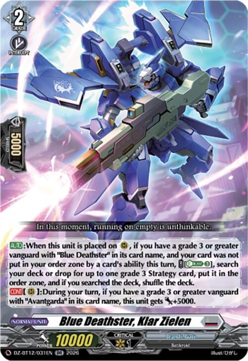 Image for Blue Deathster, Klar Zielen (DZ-BT12/031EN) - Cardfight Vanguard