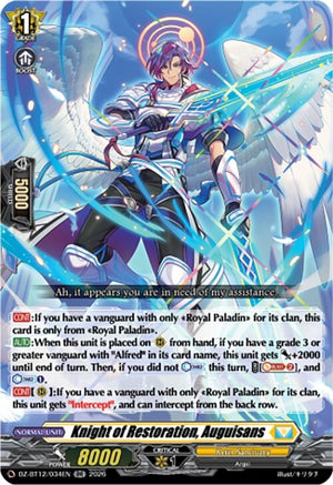 Knight of Restoration, Auguisans (DZ-BT12/034EN)