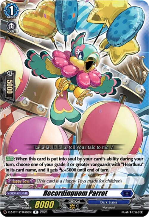 Image for Recordinguom Parrot (DZ-BT12/048EN) - Cardfight Vanguard