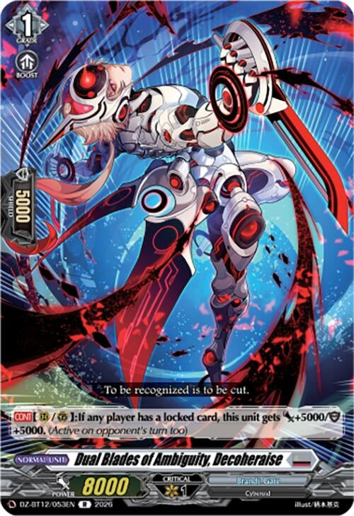Image for Dual Blades of Ambiguity, Decoheraise (DZ-BT12/053EN) - Cardfight Vanguard