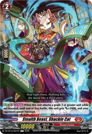 Stealth Beast, Shackle Cat (DZ-BT12/067EN)