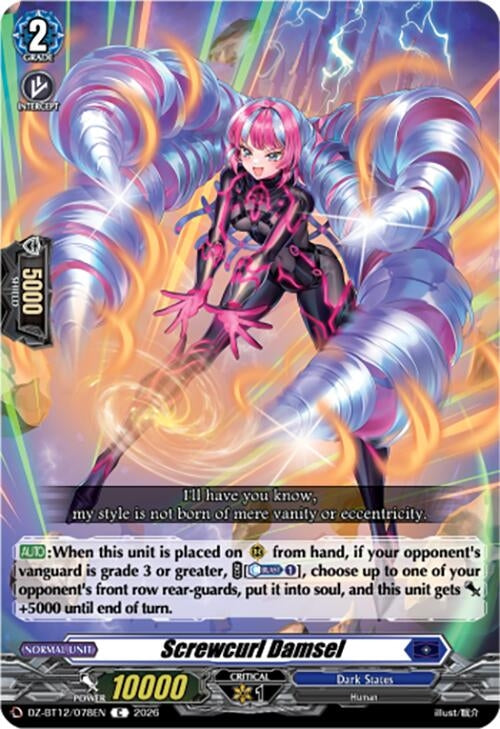Image for Screwcurl Damsel (DZ-BT12/078EN) - Cardfight Vanguard
