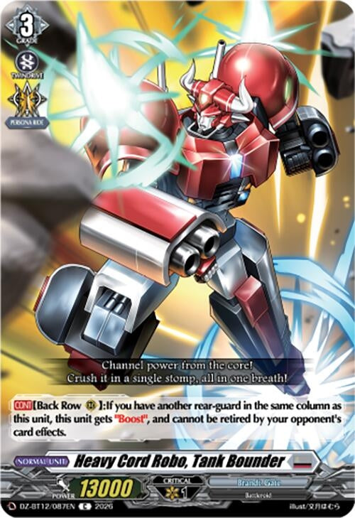 Image for Heavy Cord Robo, Tank Bounder (DZ-BT12/087EN) - Cardfight Vanguard