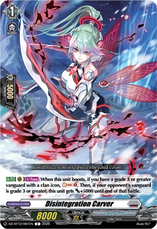 Image for Disintegration Carver (DZ-BT12/091EN) - Cardfight Vanguard