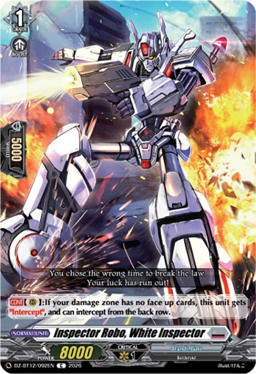 Image for Inspector Robo, White Inspector (DZ-BT12/092EN) - Cardfight Vanguard