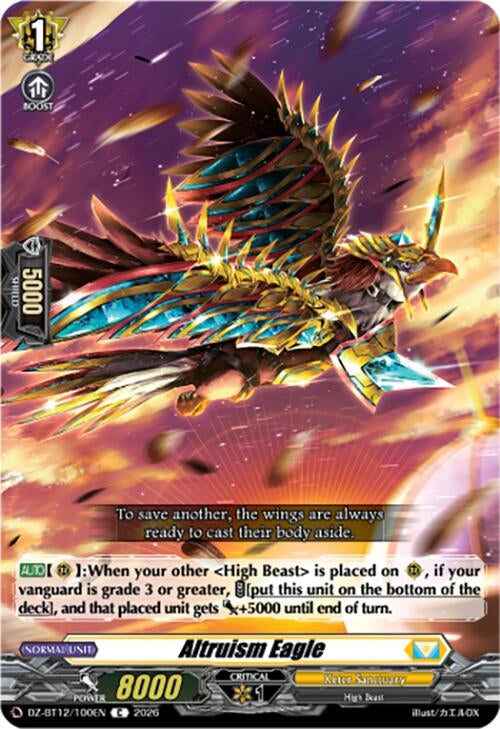Image for Altruism Eagle (DZ-BT12/100EN) - Cardfight Vanguard