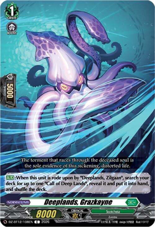 Image for Deeplands, Grazkayne (DZ-BT12/108EN) - Cardfight Vanguard