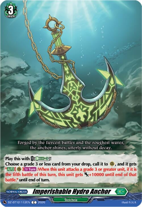 Image for Imperishable Hydro Anchor (DZ-BT12/112EN) - Cardfight Vanguard