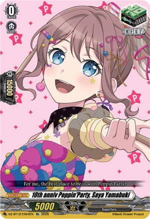 10th anniv Poppin'Party, Saya Yamabuki (DZ-BT12/EX04EN)