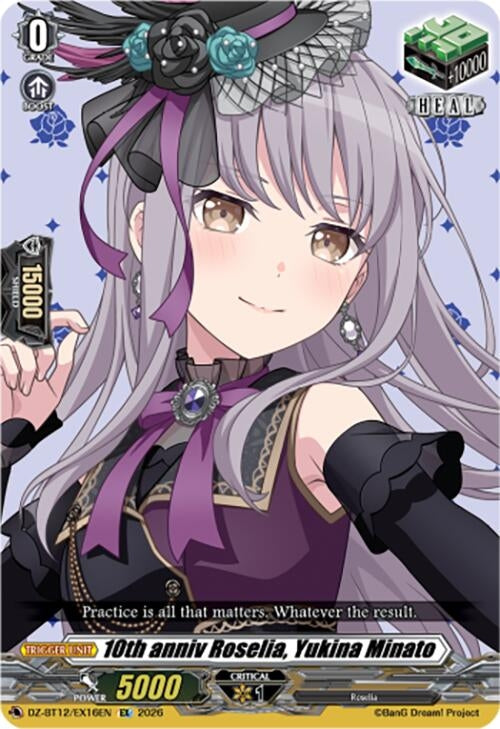 10th anniv Roselia, Yukina Minato (DZ-BT12/EX16EN)