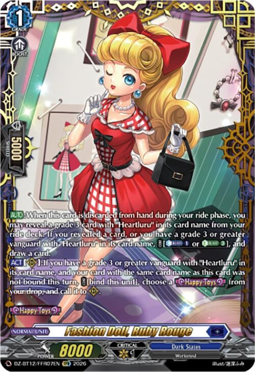 Image for Fashion Doll, Ruby Rouge (FFR) (DZ-BT12/FFR07EN) - Cardfight Vanguard