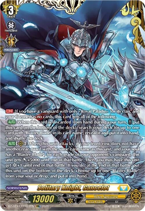 Image for Solitary Knight, Gancelot (FFR) (DZ-BT12/FFR12EN) - Cardfight Vanguard
