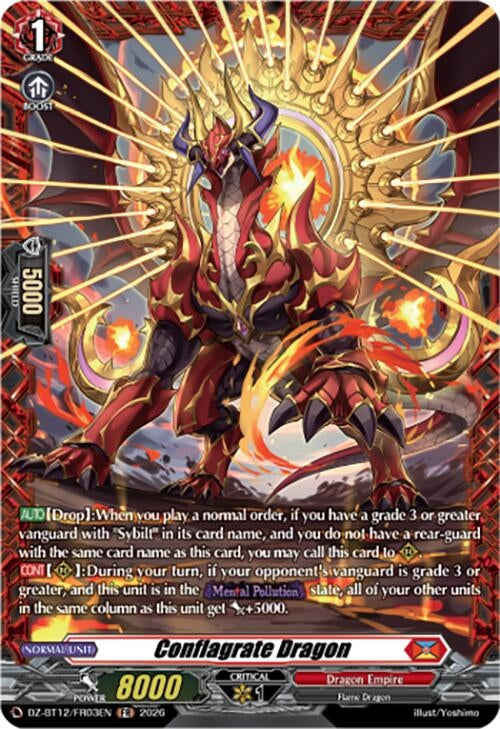 Image for Conflagrate Dragon (FR) (DZ-BT12/FR03EN) - Cardfight Vanguard