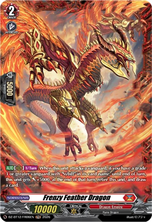 Image for Frenzy Feather Dragon (FR) (DZ-BT12/FR06EN) - Cardfight Vanguard