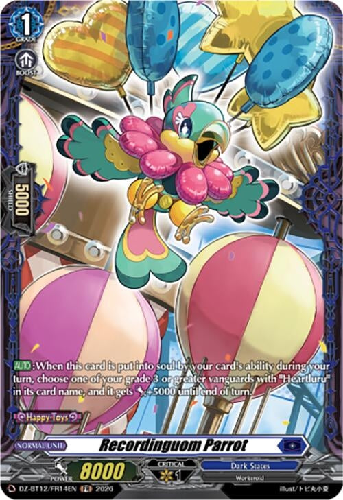 Image for Recordinguom Parrot (FR) (DZ-BT12/FR14EN) - Cardfight Vanguard