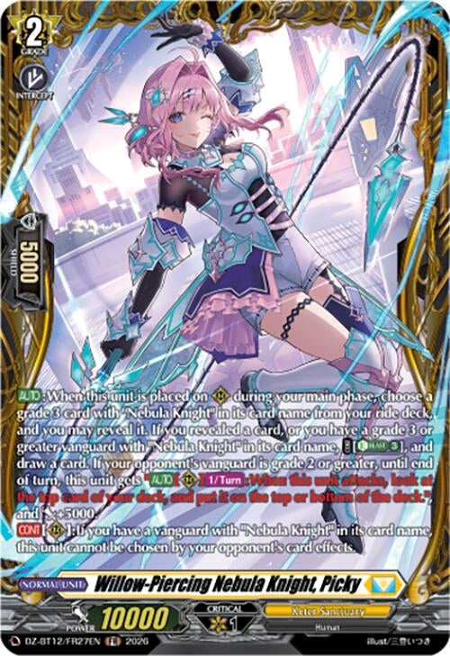 Image for Willow-Piercing Nebula Knight, Picky (FR) (DZ-BT12/FR27EN) - Cardfight Vanguard