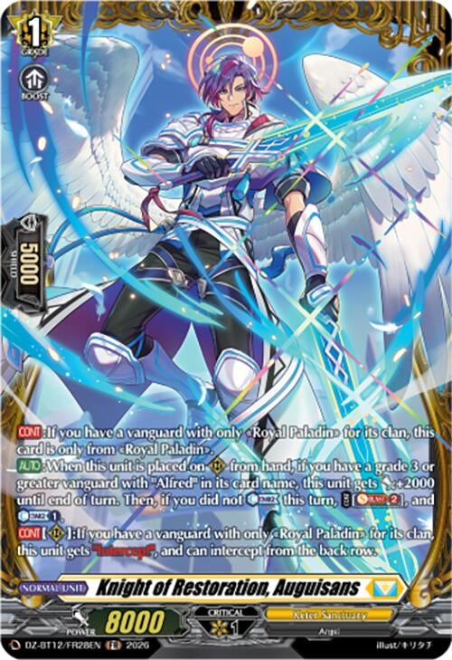Image for Knight of Restoration, Auguisans (FR) (DZ-BT12/FR28EN) - Cardfight Vanguard