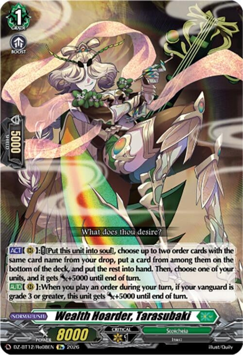 Image for Wealth Hoarder, Tarasubaki (DZ-BT12/Re08EN) - Cardfight Vanguard