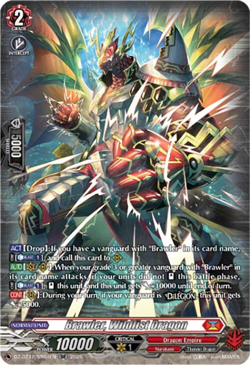 Image for Brawler, Wildfist Dragon (SR) (DZ-BT12/SR04EN) - Cardfight Vanguard