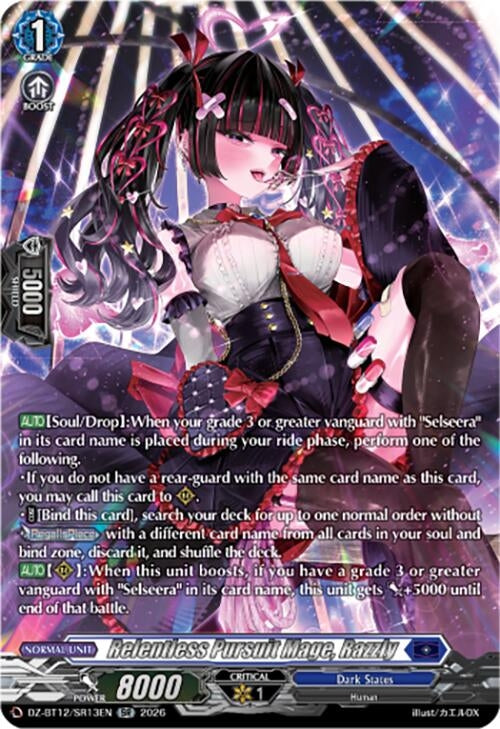 Image for Relentless Pursuit Mage, Razzly (SR) (DZ-BT12/SR13EN) - Cardfight Vanguard