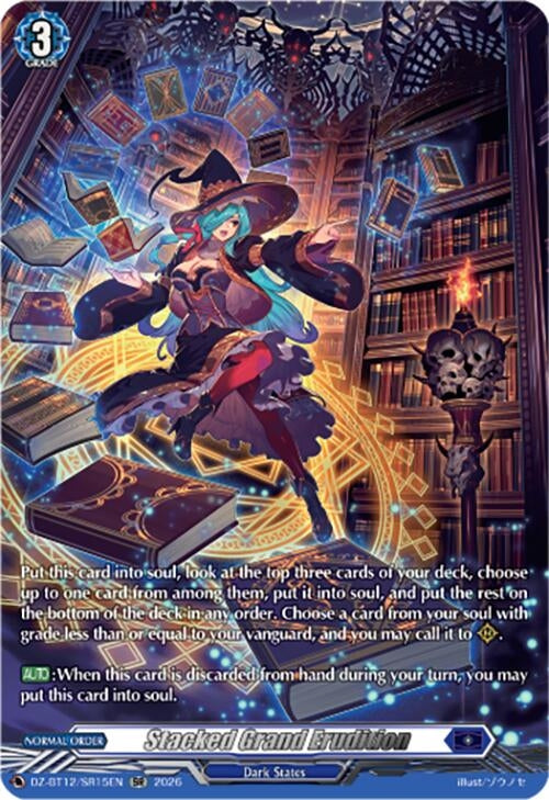 Image for Stacked Grand Erudition (SR) (DZ-BT12/SR15EN) - Cardfight Vanguard