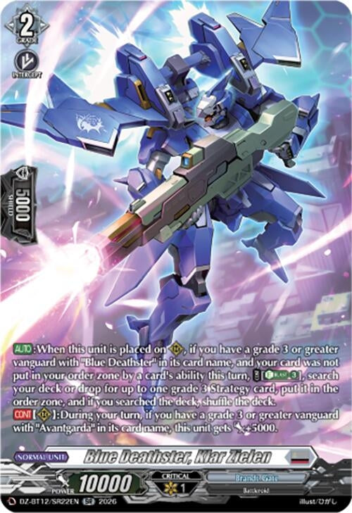 Image for Blue Deathster, Klar Zielen (SR) (DZ-BT12/SR22EN) - Cardfight Vanguard