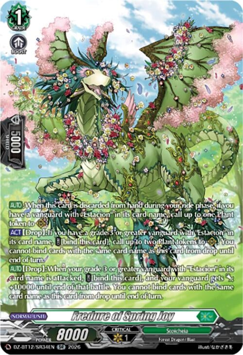 Image for Fredure of Spring Joy (SR) (DZ-BT12/SR34EN) - Cardfight Vanguard