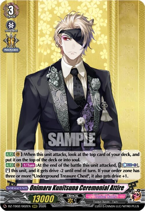 Image for Onimaru Kunitsuna Ceremonial Attire (DZ-TB02/002EN) - Cardfight Vanguard