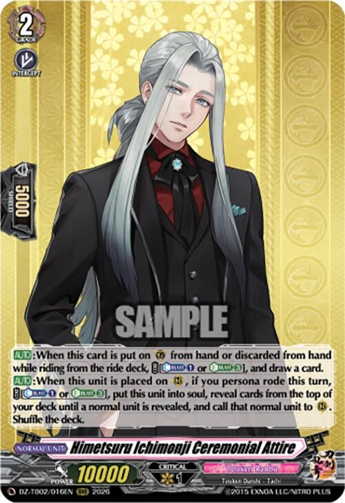 Image for Himetsuru Ichimonji Ceremonial Attire (DZ-TB02/016EN) - Cardfight Vanguard