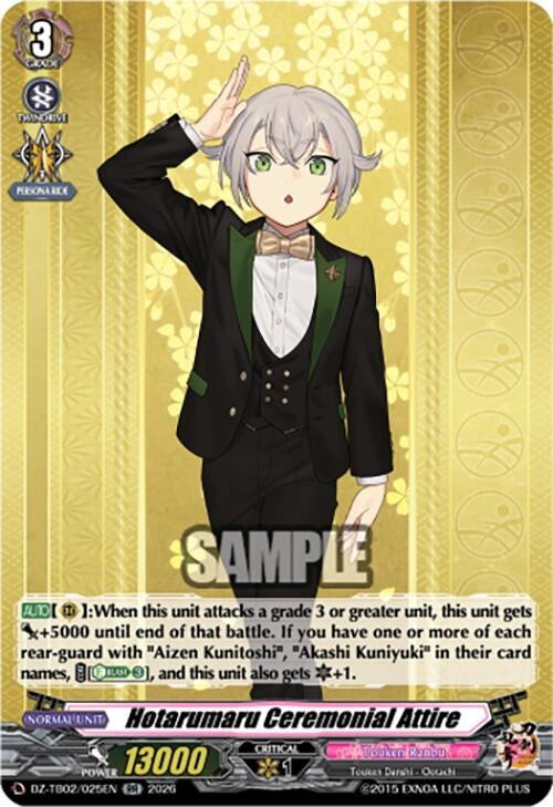 Image for Hotarumaru Ceremonial Attire (DZ-TB02/025EN) - Cardfight Vanguard