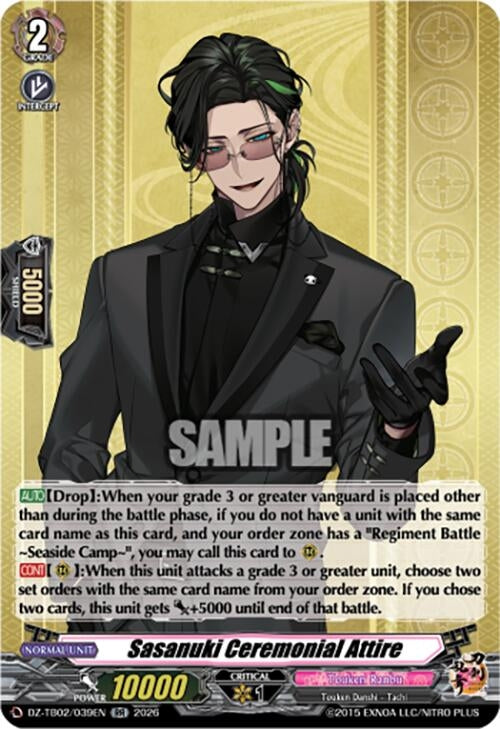 Image for Sasanuki Ceremonial Attire (DZ-TB02/039EN) - Cardfight Vanguard