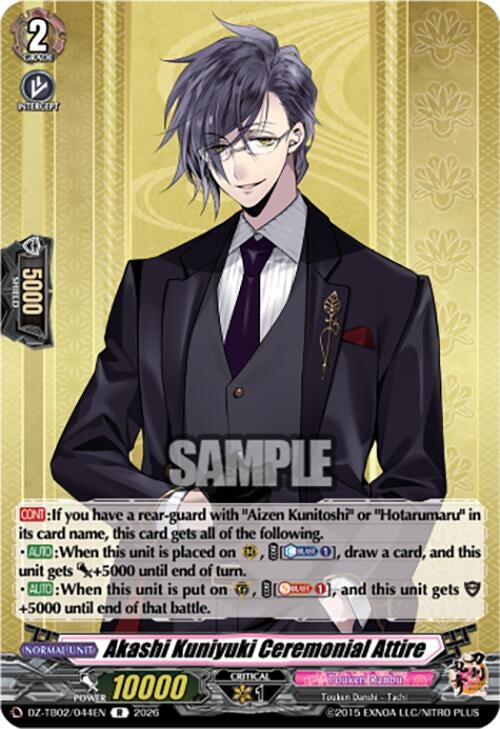 Image for Akashi Kuniyuki Ceremonial Attire (DZ-TB02/044EN) - Cardfight Vanguard