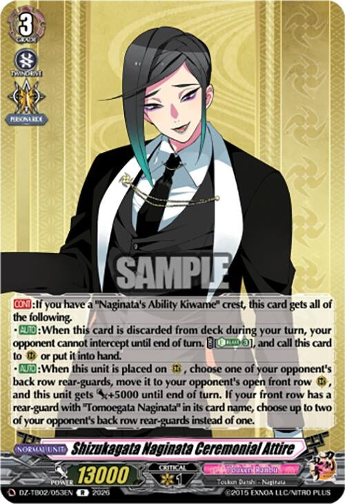 Image for Shizukagata Naginata Ceremonial Attire (DZ-TB02/053EN) - Cardfight Vanguard