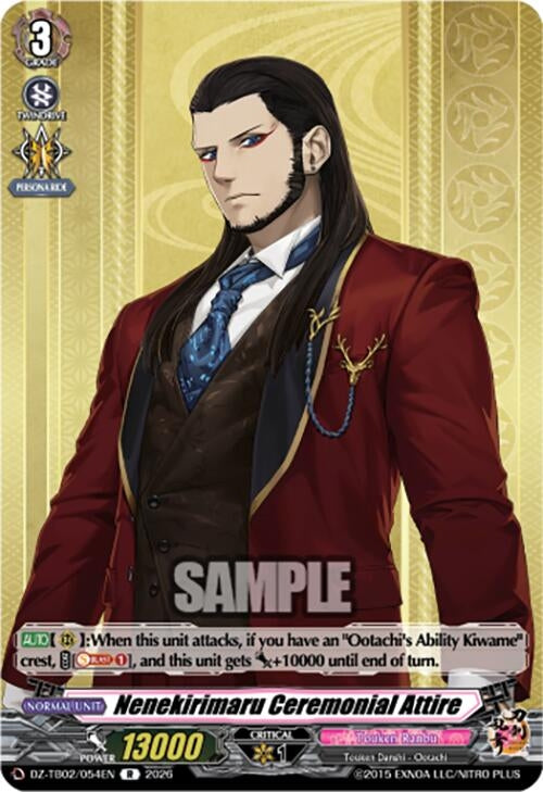 Image for Nenekirimaru Ceremonial Attire (DZ-TB02/054EN) - Cardfight Vanguard
