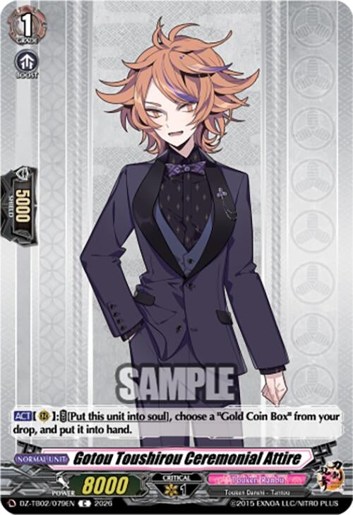 Image for Gotou Toushirou Ceremonial Attire (DZ-TB02/079EN) - Cardfight Vanguard