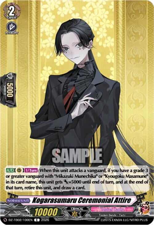 Image for Kogarasumaru Ceremonial Attire (DZ-TB02/100EN) - Cardfight Vanguard