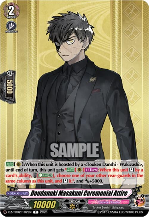Image for Doudanuki Masakuni Ceremonial Attire (DZ-TB02/102EN) - Cardfight Vanguard