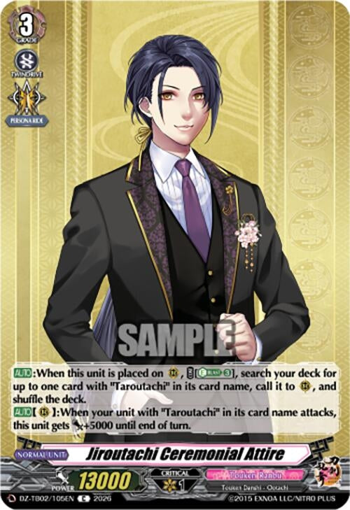 Image for Jiroutachi Ceremonial Attire (DZ-TB02/105EN) - Cardfight Vanguard