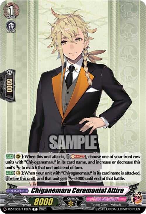 Image for Chiganemaru Ceremonial Attire (DZ-TB02/113EN) - Cardfight Vanguard