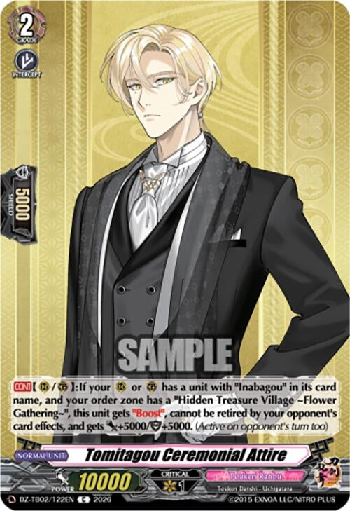 Image for Tomitagou Ceremonial Attire (DZ-TB02/122EN) - Cardfight Vanguard