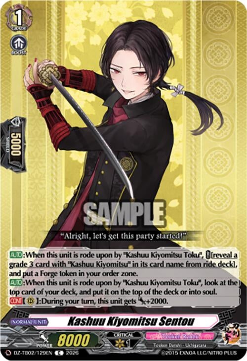 Image for Kashuu Kiyomitsu Sentou (DZ-TB02/129EN) - Cardfight Vanguard