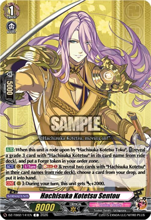 Image for Hachisuka Kotetsu Sentou (DZ-TB02/141EN) - Cardfight Vanguard