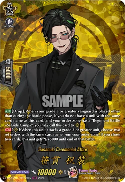 Image for Sasanuki Ceremonial Attire (TRR) (DZ-TB02/TRR120EN) - Cardfight Vanguard