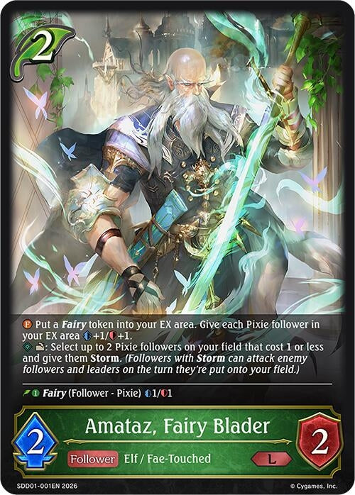 Image for Amataz, Fairy Blader (SDD01-001EN) - Shadowverse: Evolve