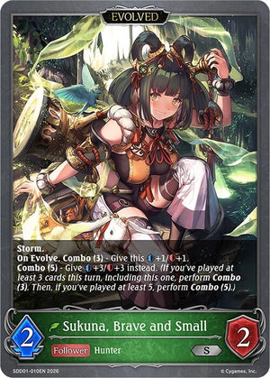 Sukuna, Brave and Small (Evolved) (SDD01-010EN)